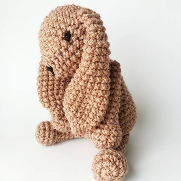 Crochet Bunny Rabbit Baby Rattle. Baby Toys. Stuffed Animal. Baby Shower Gift. Crochet Animal. Woodland animals. Amigurumi rabbit