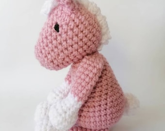 Pink Pony Baby Rattle. Baby Animal Rattles. Crochet Horse. Crochet Animal. Plush Baby Toys. Stuffed Animal. Stuffed Baby Toys. Baby Present.