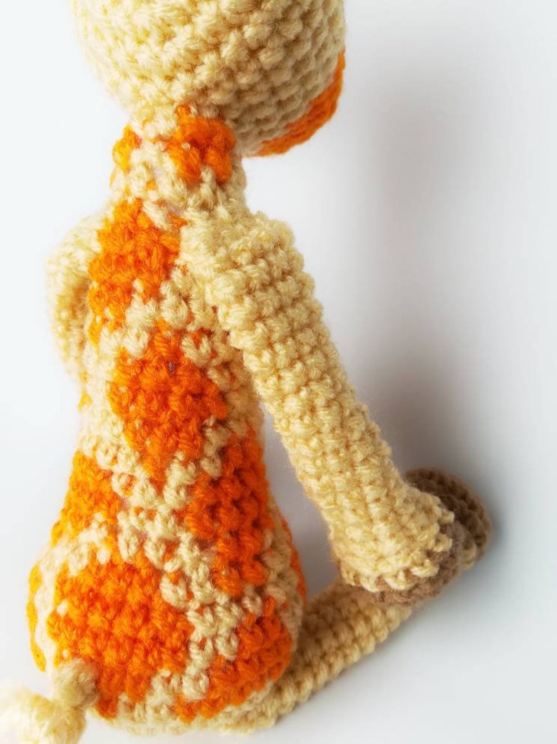 Giraffe Baby Rattle/ Crochet Giraffe/ Stuffed Animals for babies/ Amigurumi Giraffe/ Stuffed Baby Toys/ Baby Shower Gift/ Crochet Animal image 5