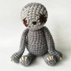 Crochet Sloth Baby Rattle