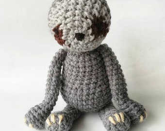 Crochet Sloth Baby Rattle