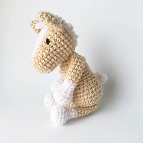 Palomino Pony Stuffed Animal. Crochet Horse. Baby Horse Toy. Toy Horses. Plush Horse. Horse Lover. Palomino Horse. Horse Gift. Baby Gift.