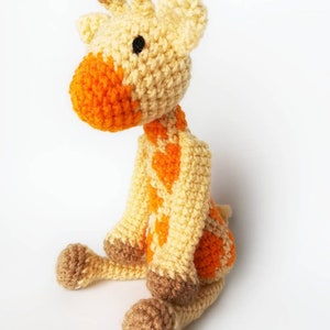 Giraffe Baby Rattle/ Crochet Giraffe/ Stuffed Animals for babies/ Amigurumi Giraffe/ Stuffed Baby Toys/ Baby Shower Gift/ Crochet Animal image 1