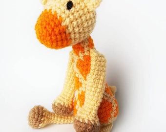 Giraffe Baby Rattle/ Crochet Giraffe/ Stuffed Animals for babies/ Amigurumi Giraffe/ Stuffed Baby Toys/ Baby Shower Gift/ Crochet Animal