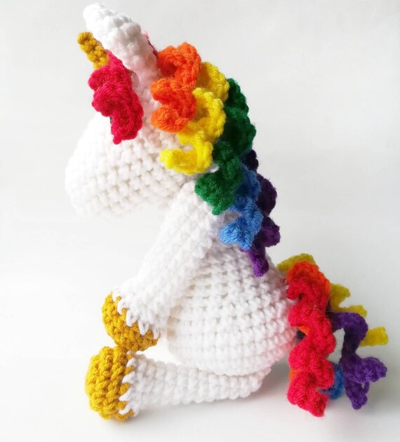 unicorn baby rattle