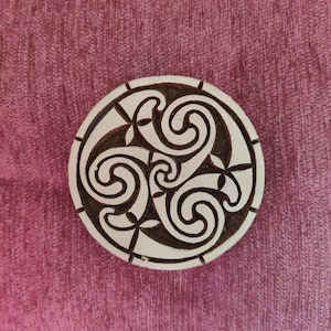 SCA wooden block printing stamp, Textile Stamp, Pottery stamp hand carved wood printing block fabric stamps