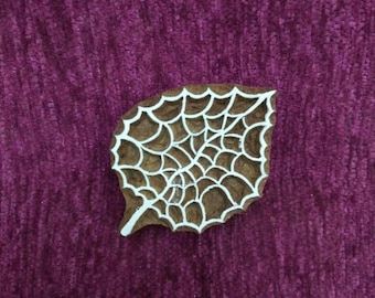 Hand Carved Wooden Leaf Stamp: Pottery & Textile Printing block
