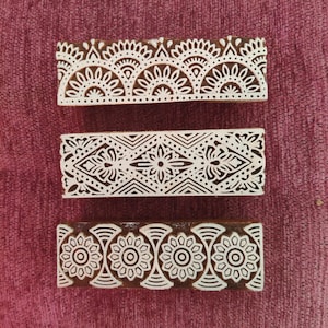 Timbro tessile, blocco per stampaggio di timbri in legno, blocco per stampaggio di timbri in ceramica intagliato a mano, timbri per sapone, timbri per tessuti, tjaps