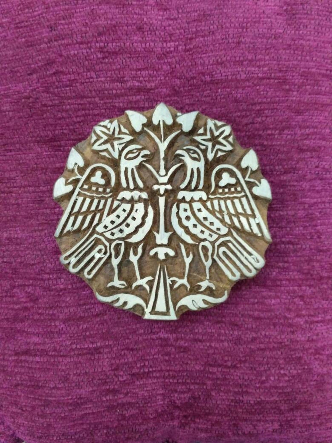 SCA wooden block printing stamp Textile Stamp Pottery stamp Etsy