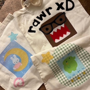 Fabric Patch Handmade Tote Bag