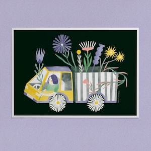 Camion-fleurs - Illustration A5