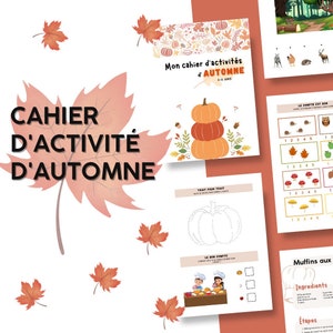 Libro de actividades de OTOÑO | Imprimible | Apoyo escolar | Aprendizaje escolar