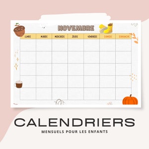 Children&#39;s Eternal Calendars | Organization | printable | printable | School support | School learning