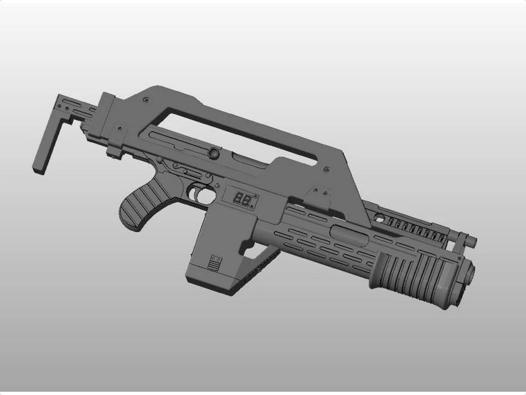 Aliens, Pulse Rifle STL // 1.1 Scale //digital Download STL Files // 3D ...