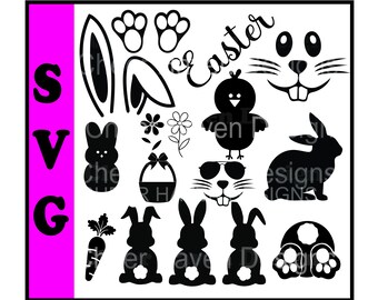 Easter Bundle Bunny - Easter - SVG - digital download