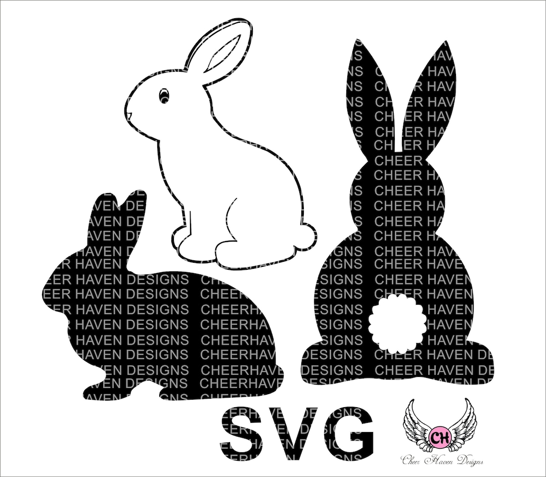 3 Bunnies - Bunny - Easter - SVG - Digital Download - Etsy UK