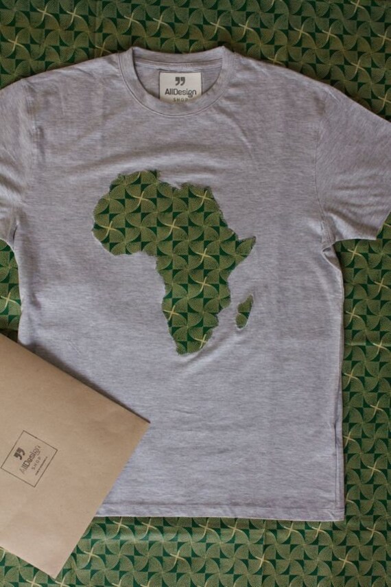 t shirt with african print design