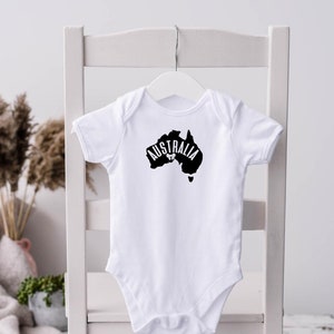 Australia Baby, Aussie Baby, Australia Day Romper, Australia Map Top, Australia Gift, Australia Day Jumpsuit, Australia Day Shirt