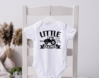 Little Farmer Romper, Future Little Farmer Bodysuit, Farmer Bodysuit, Little Farmer Bodysuit, Pregnancy Announcement, Tractor Lover, Gift