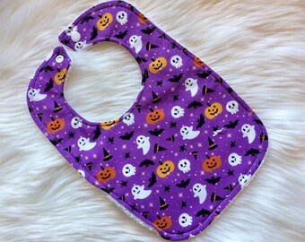 Śliniaczek na Halloween, Śliniaczek dla niemowląt, Dziecko na Halloween, Upiorny śliniaczek, Duchowy śliniaczek, Cukierek albo psikus, Pierwszy śliniaczek na Halloween, Śliniaczek świąteczny, Wesołego Halloween, Karmienie