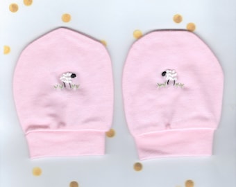 Baby Mittens, Baby Girl Mittens, Baby Gloves, Hospital Mittens, Winter Gloves, Embroidered Mittens, Scratch Mittens, Hand Warmers, Mittens