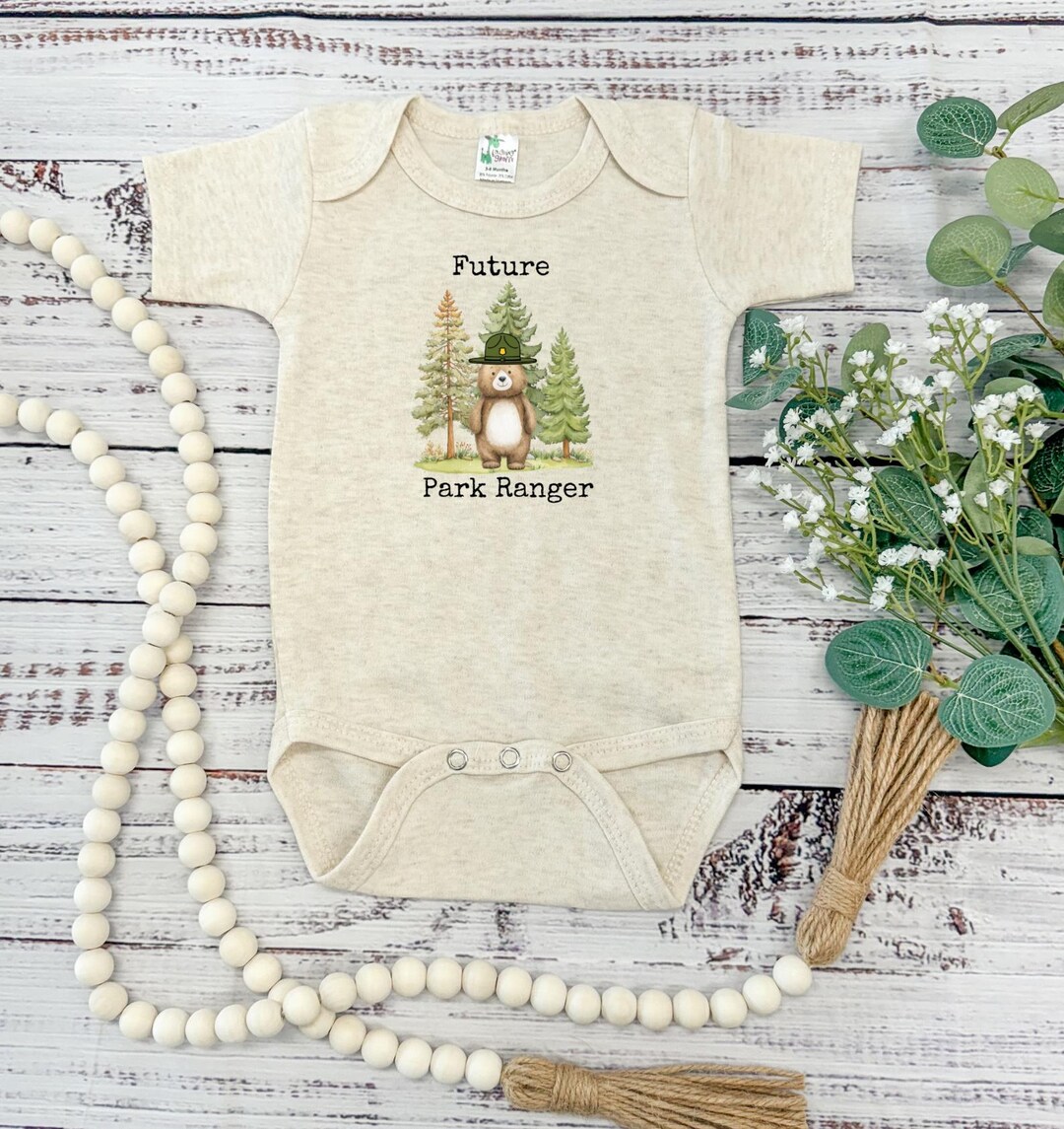Future Park Ranger, Bear Bodysuit, Baby Hiker, Baby Ranger, Nature Baby ...