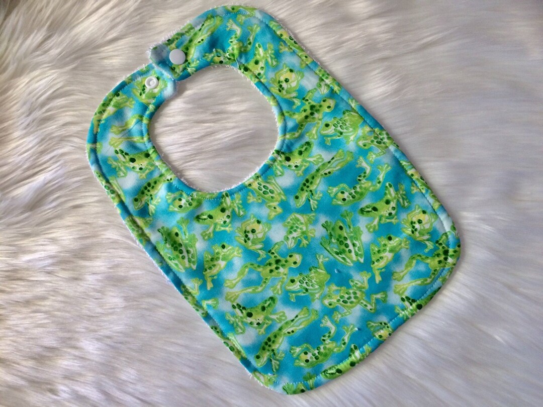 Baby Bib Frog Bib Drool Bib Dribble Bib Baby Shower Gift Etsy UK