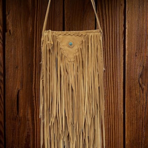 Crossbody Fransen Ledertasche. Beige Handmade Leather.Native American Inspiriert. Boho Fransen. Schulter. Strand. Party. Festival.Ethno.Hippy