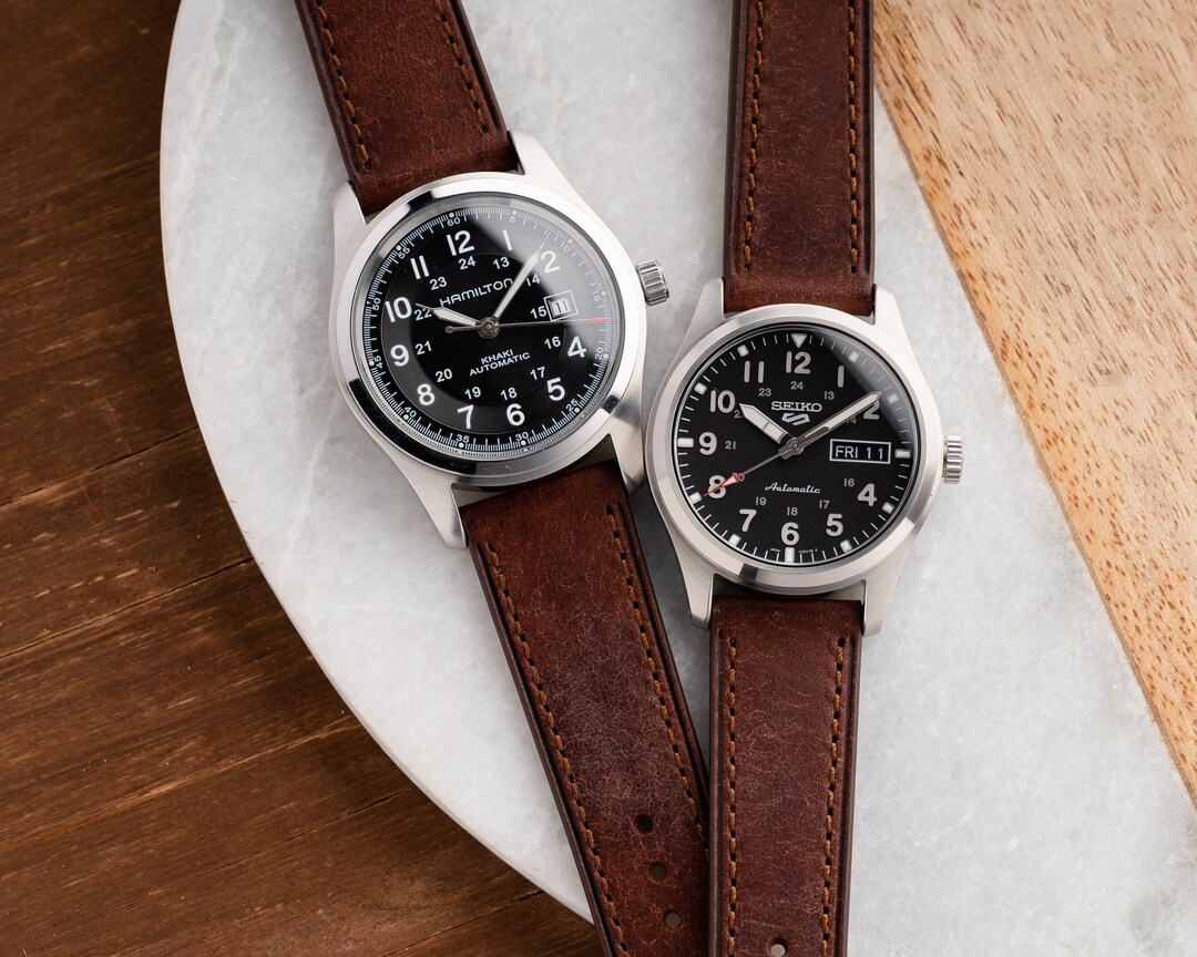 18mm 20mm 22mm Quick Release Italian Leather Watch Strap fits