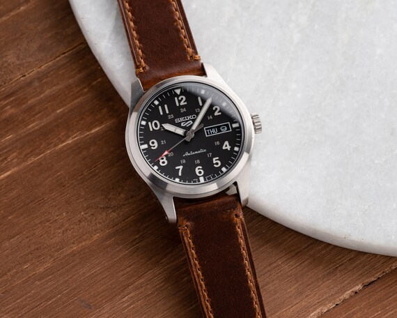 Seiko 5 shop leather strap reddit