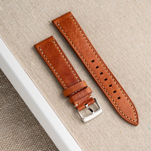 20mm 22mm Quick Release HANDMADE Genuine Leather Watch Strap - Etsy