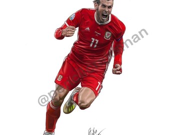 Gareth Bale football player Glossy Photo print A5/ A4 Gareth Bale football player Glossy Photo print A5/ A4
