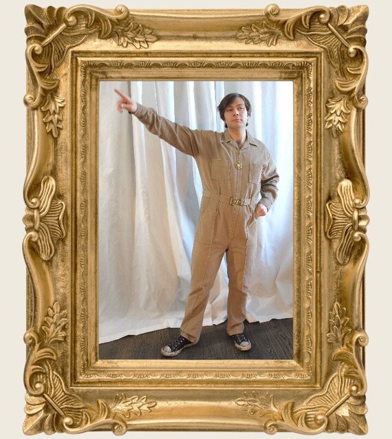 1970's Corduroy Disco Jumpsuit - Large