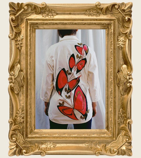 Alfred Shaheen Butterfly Tunic - Medium