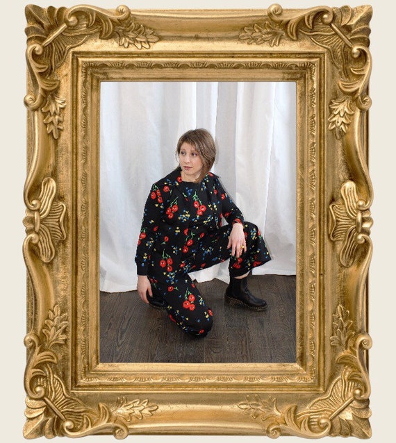 3 Piece Poppy Paradise Pant Suit 1970's - Medium