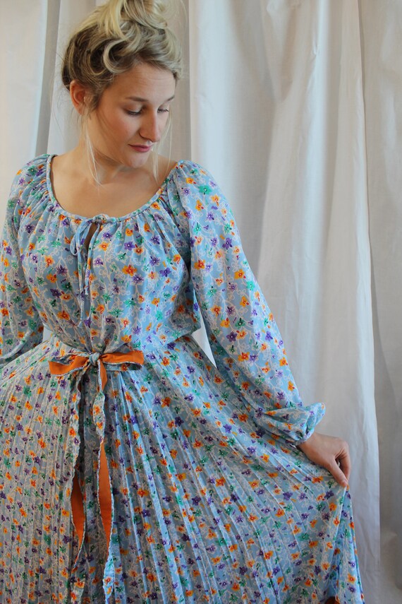 1970s Chessa Davis Boho Chic Floral Set