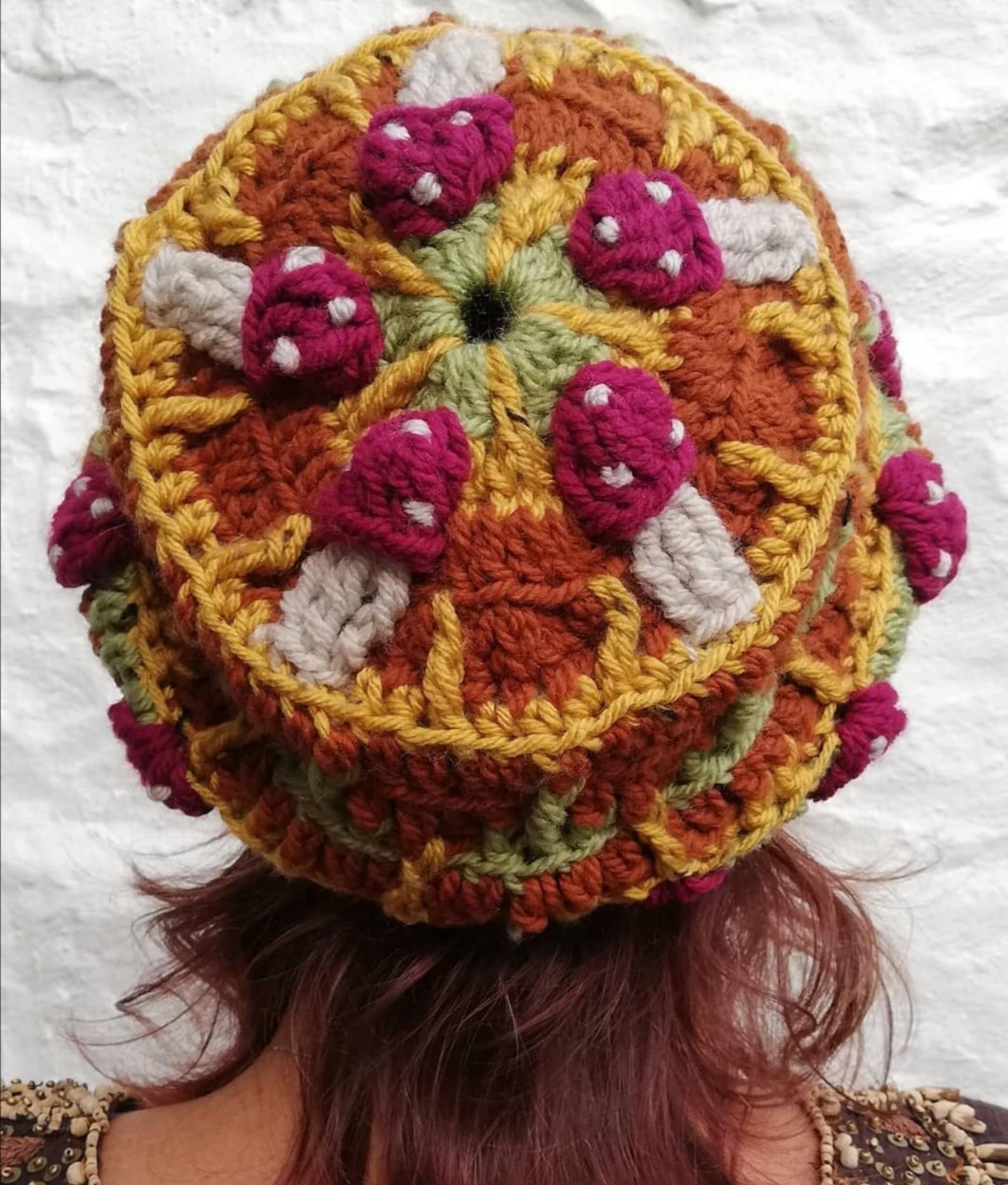 PDF Crochet Pattern Mushroom Hat Toadstool Fly Agaric Etsy