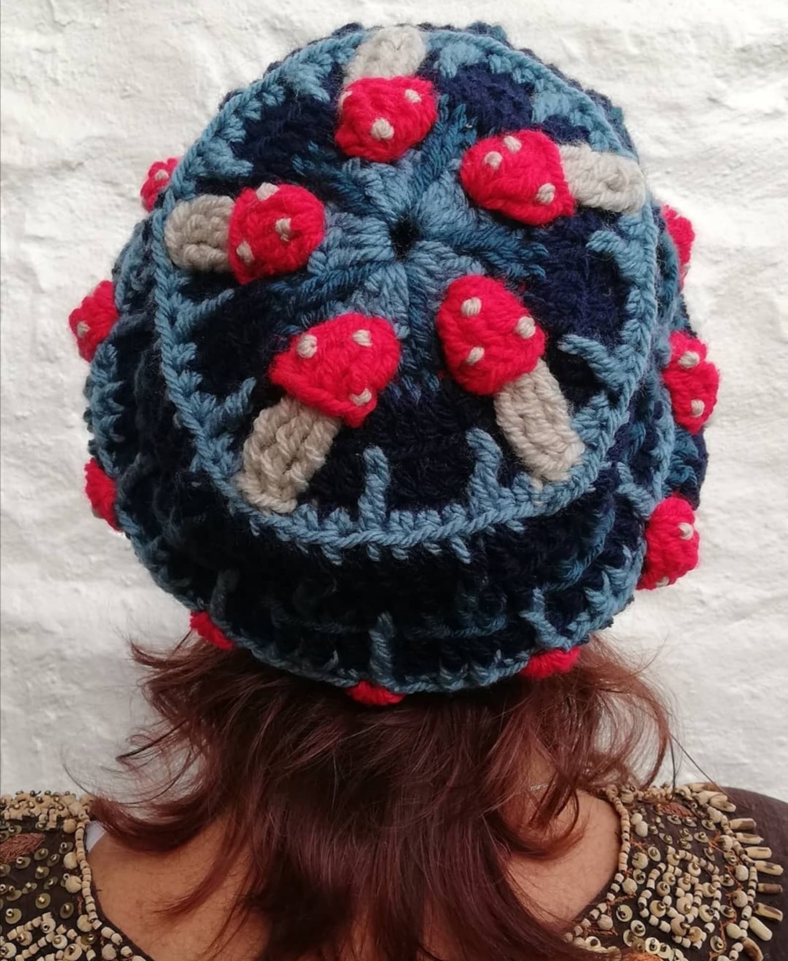 PDF Crochet Pattern Mushroom Hat Toadstool Fly Agaric Etsy