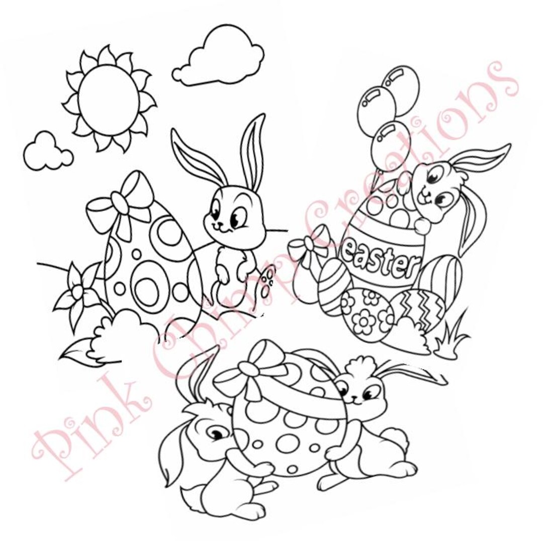 Easter Colouring Book Digital Download - Etsy