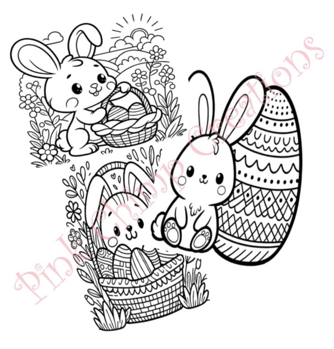 Easter Colouring Book Digital Download - Etsy