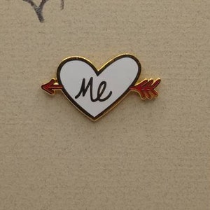 ME self-love heart PIN ( cloisonné // hard enamel )