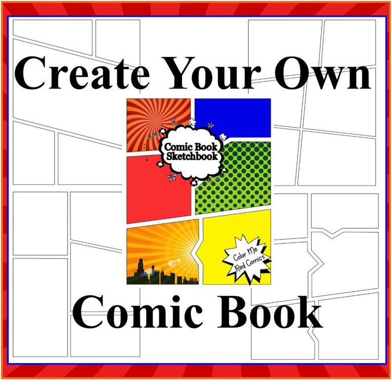 Draw Your Own Comics Create a Comic Book for Kids and | Etsy