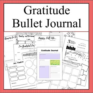 Gratitude Bullet Journal – Mindful Reflection & Positive Thinking through Guided Bullet Journaling