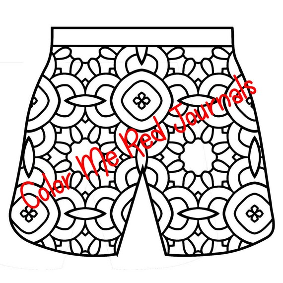 Shorts Coloring Pages Shorts Coloring Pages