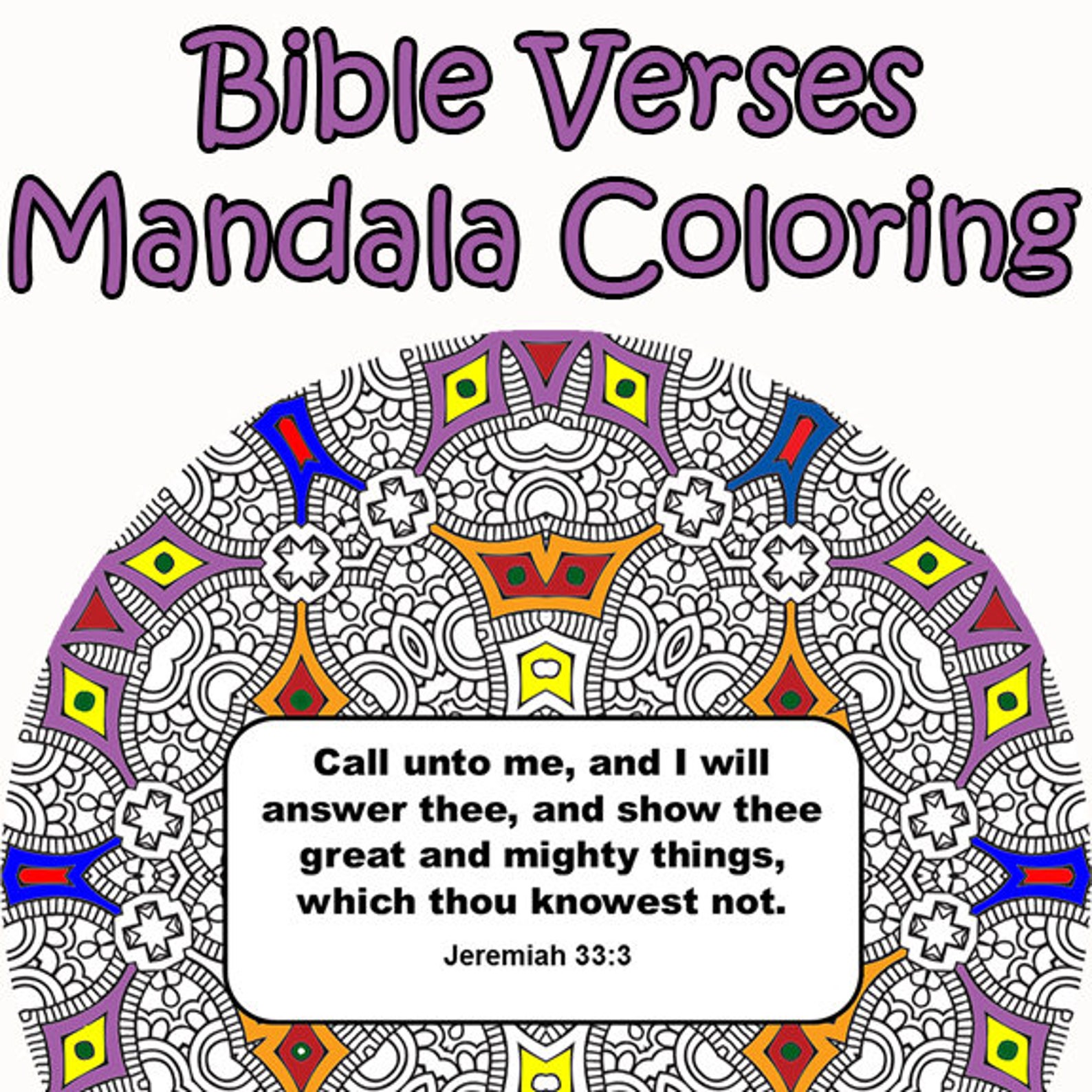 Mandalas and Bible Verses 50 Inspirational Mandalas Coloring - Etsy