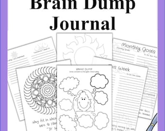 Diario de vaciado mental: una carpeta digital para despejar la mente y establecer metas a diario (200 páginas)