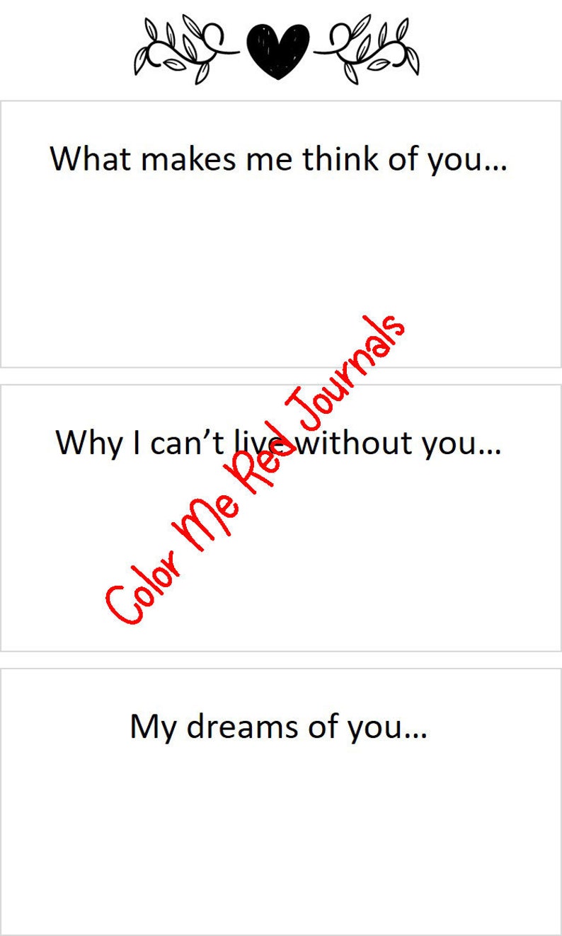 Pass Back and Forth Love Notes Journal for Couples Relationship Journal