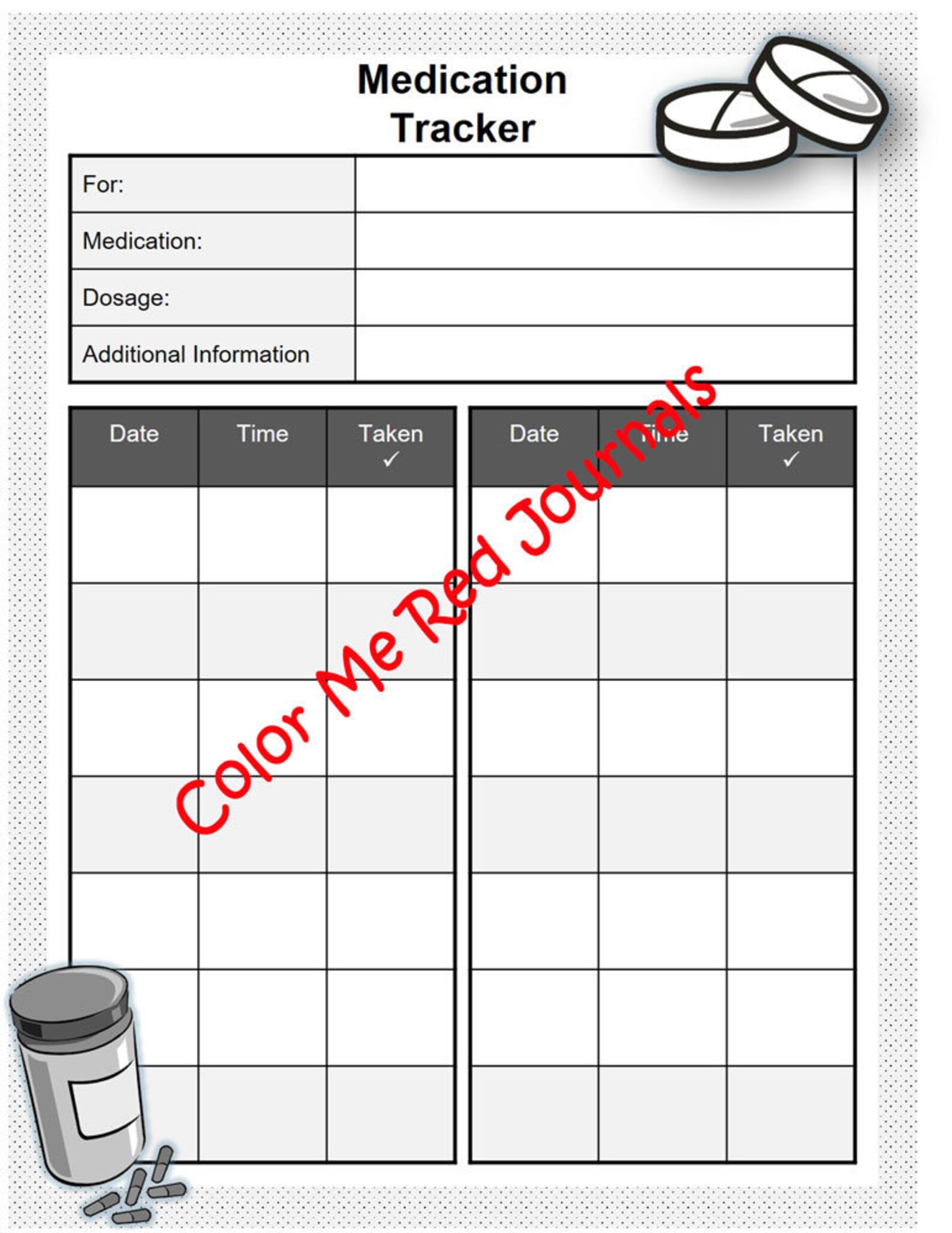Medical Binder Printables Health and Wellness Sheets-medical Printables ...