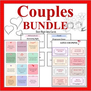 Paare Bundle-Set - Ideen, Gesprächsstarter & Liebesgutscheine