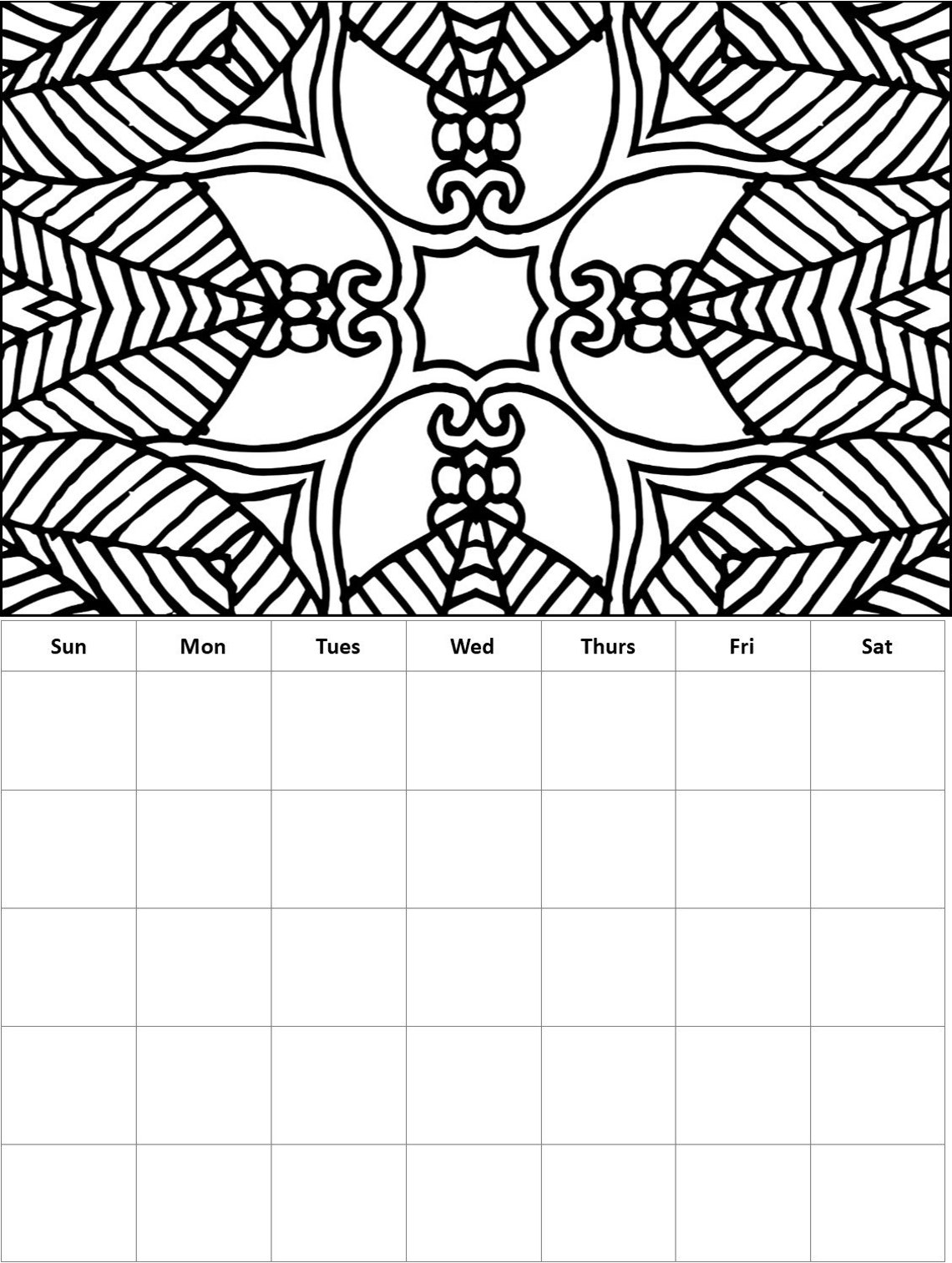 Monthly Coloring Calendars 12 Coloring Calendar Pages, Months Are Not